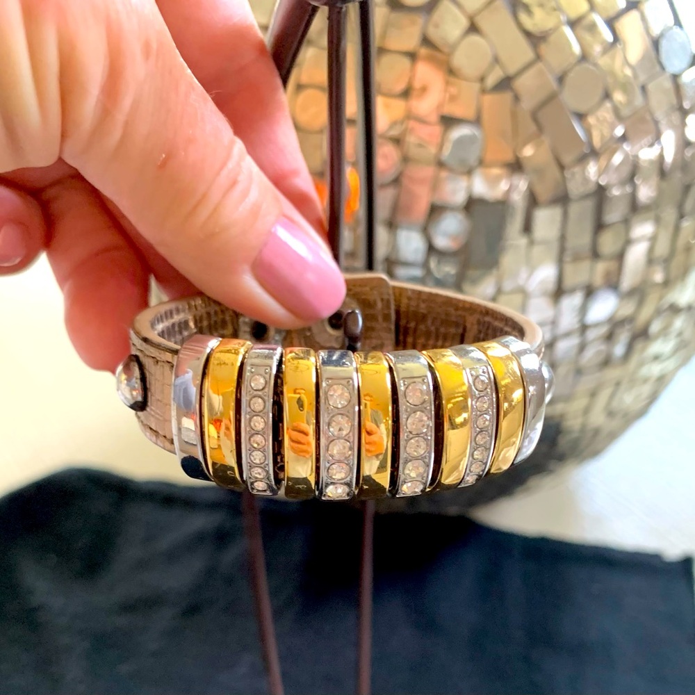 Bracelet ~ rose/gold with snaps for closure